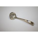 A HALLMARKED SILVER SIFTER SPOON