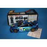 A BOXED TAMIYA QD SPORTS QUICK DRIVE REMOTE CONTROL SUBARU (NO REMOTE)