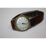 A VINTAGE ZEWOGA 17 JEWEL AUTOMATIC INCABLOC WRISTWATCH