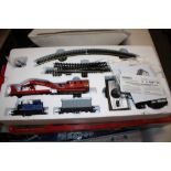 A BOXED HORNBY BREAKDOWN HAULER MODEL TRAIN SET