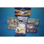 A COLLECTION OF CORGI 'THE AVIATION ARCHIVE' DIE CAST MODEL AEROPLANES, COMPRISING OF - P-39J 'DROOP