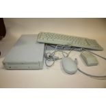 A 1991 APPLE CD 150, APPLE KEYBOARD II, APPLE DESKTOP BUS MOUSE AND DESKTOP BUS MOUSE II (4)