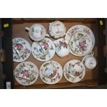 A TRAY OF WEDGWOOD CHARNWOOD CHINA