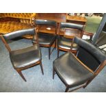 A SET OF 4 RETRO DINING CHAIRS