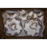 A TRAY OF ROYAL ALBERT CONCERTO CHINA