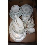 A TRAY OF ROYAL DOULTON PROVENCAL CHINA