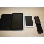 A FUSION 5 TABLET TOGETHER WITH A SAMSUNG GALAXY TAB 3 AND A SAMSUNG PHONE H/C