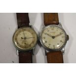 A VINTAGE INGERSOLL VALIANT WRISTWATCH TOGETHER WITH A CEDRIC WRISTWATCH