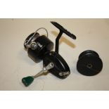 A VINTAGE MITCHELL 350 FISHING REEL WITH SPARE SPOOL