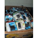 A BOX OF BATTERIES FOR DIGITAL CAMERAS AND CAMCORDERS ETC