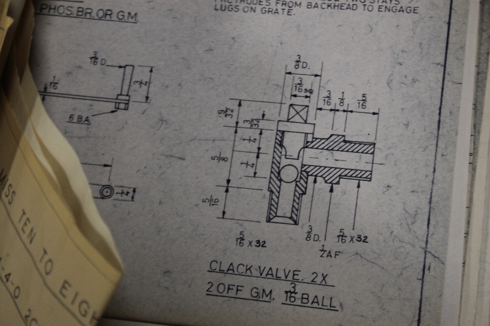 A QUANTITY OF MODEL RAILWAY LOCOMOTIVE PLANS, many designed by Don Young 1970s and 1980s - Image 4 of 4