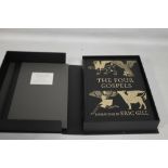 FOLIO SOCIETY - 'THE FOUR GOSPELS OF THE LORD JESUS CHRIST' engravings by Eric Gill, facsimile of