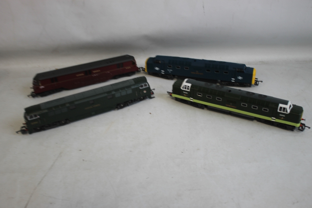 FOUR BOXED LIMA LOCOMOTIVES 'OO GAUGE' to include 205105 The Green Howards, 205144 Express