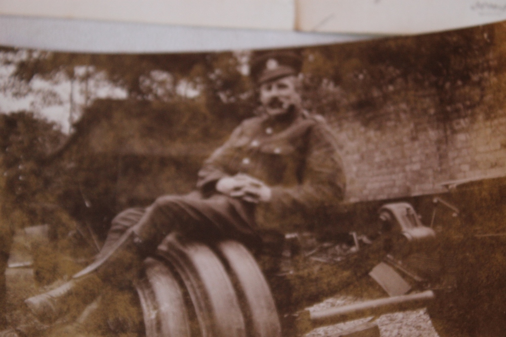 A WWI BRITISH WAR MEDAL AND A VICTORY MEDAL PAIR, in original card box named P.M Pinder R.E and a - Image 3 of 6