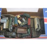 TWELVE UNBOXED O GAUGE COVERED AND UNCOVERED WAGONS BY LIMA ETC., together with OO gauge unboxed