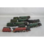 SIX UNBOXED 00 GAUGE STEAM LOCOMOTIVES with tenders