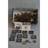 A COLLECTION OF BRITISH COINS & COMMEMORATIVE'S ETC.
