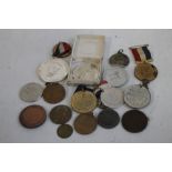 A COLLECTION OF ASSORTED MEDALS, to include Royalty medals (some Leicester related) KLM Airlines