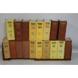 WISDEN CRICKETERS' ALMANACK - VARIOUS EDITIONS FROM 1950 - 2001, not a complete run, a mixture of