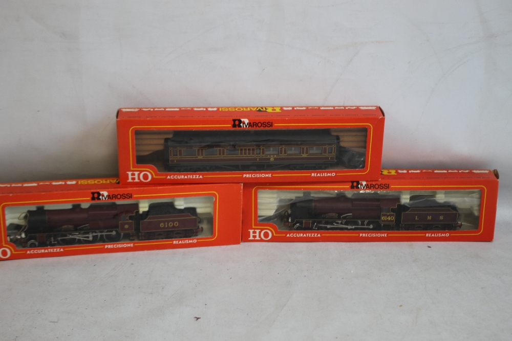 TWO BOXED RIVAROSSI STEAM LOCOMOTIVES AND TENDERS 'OO GAUGE,' 1348 Royal Scott (4-6-0) 1350