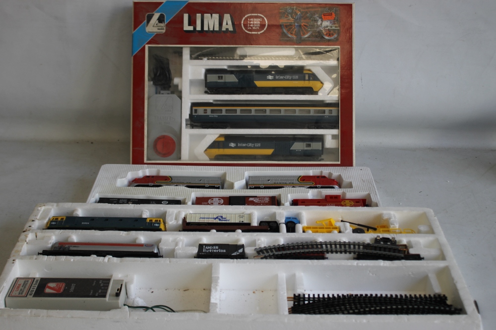 THREE RAILWAY SETS 'OO GAUGE' to include Lima InterCity 103406 complete, Lima Set Incomplete with no