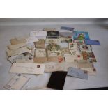 A COLLECTION OF STAMPS & COVERS (QUEEN VICTORIA ONWARDS) to include a group of early greetings