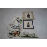 A COLLECTION OF CHINESE RICE PAPER PAINTINGS, to include birds, figures etc