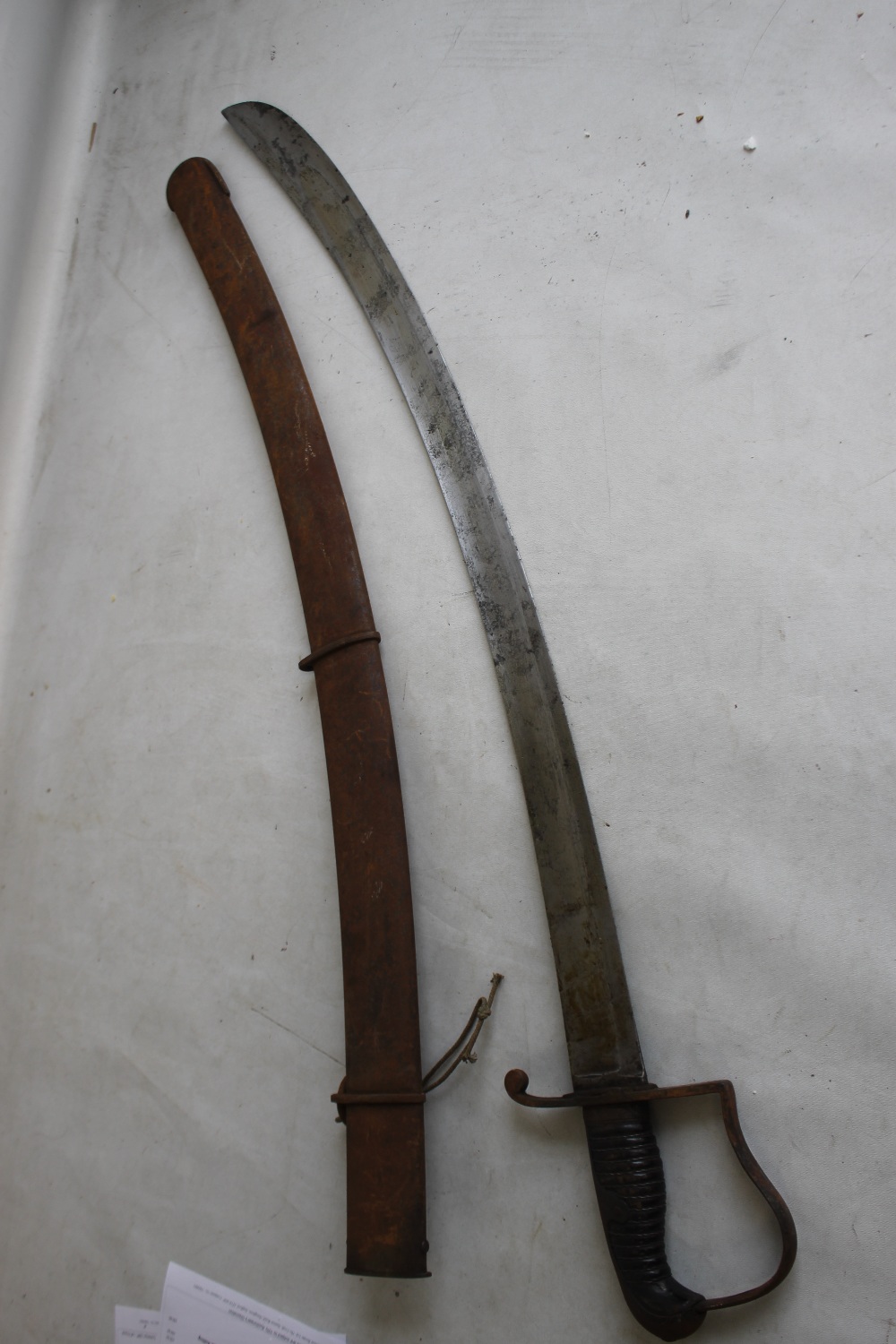 A 1796 PATTERN LIGHT CAVALRY TROOPER'S SABRE, MARKED "'OSBORN"' to the back edge of the blade, in