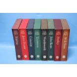 FOLIO SOCIETY - EIGHT VOLUMES OF 'THE FOLIO POETS', all in individual slip cases comprising Keats