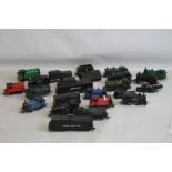 FIFTEEN UNBOXED 00 GAUGE STEAM TANK/SHUNTER UNITS, mainly Triang and four tenders and two pieces