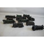 NINE OO GAUGE LOCOMOTIVES/ TANK UNITS by Hornby, Airfix Etc. plus three tenders.