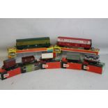 TWO BOXED LIFE LIKE 00 GAUGE BOX CARS 08992 AND ANOTHER, together with four boxed Trix Rolling Stock