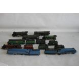 EIGHT UNBOXED OO GAUGE STEAM LOCOMOTIVES WITH TENDERS, including Sir Nigel Gresley 4-6-2, Coronation