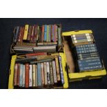 FOLIO SOCIETY - THREE BOXES OF MISCELLANEOUS TITLES to include P. G. Wodehouse, King Arthur boxed