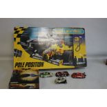 A BOXED SCALEXTRIC POLE POSITION SET to include Williams BMC No. 10 and Jordan Honda No. 9 cars