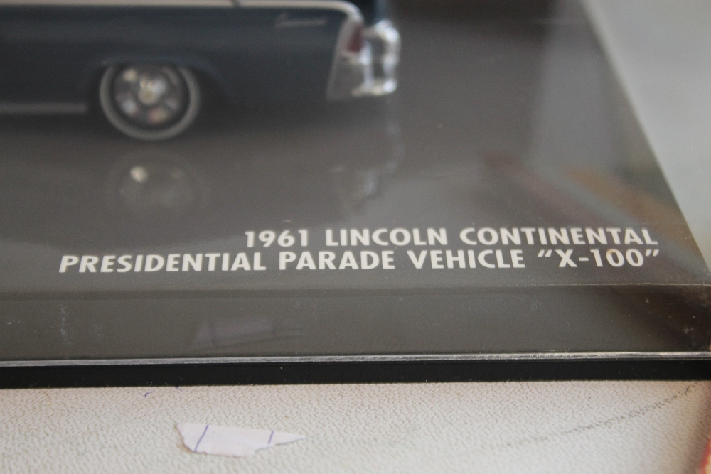 THE KENNEDY CAR, Minichamps 1961 Lincoln Continental Presidential Parade vehicle X-100, boxed with - Image 4 of 4