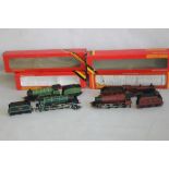 FOUR BOXED HORNBY STEAM LOCOMOTIVES AND TENDERS, including Sir Dinadan (4-6-0), LMS Class 4P (4-4-0)