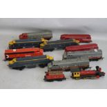 AN ASSORTMENT OF TEN UNBOXED 00 GAUGE LOCOMOTIVES, by Triang, Jouef etc