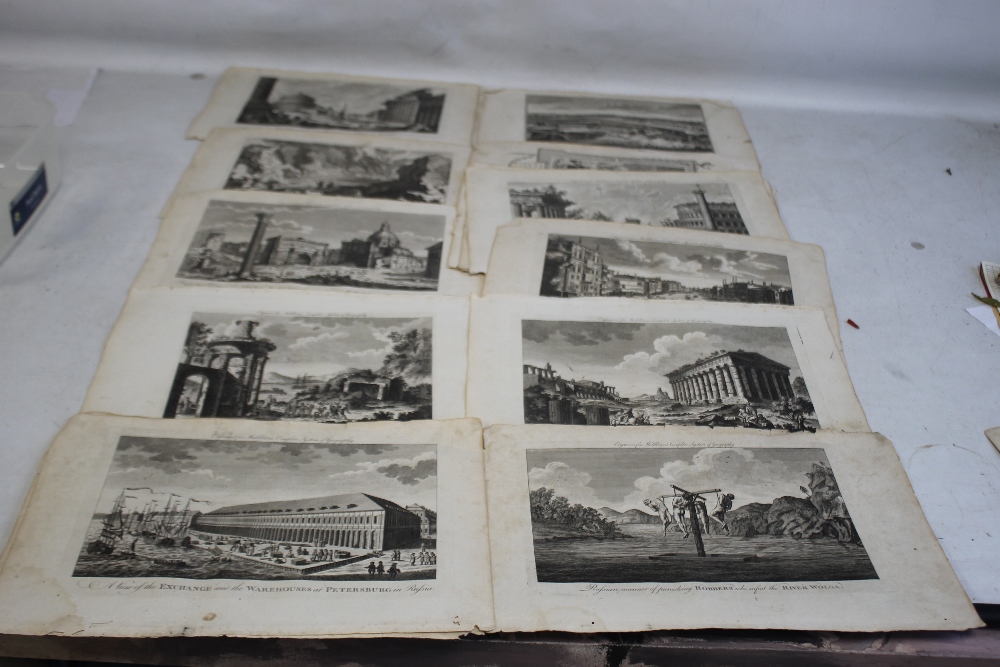 TWENTY ONE ENGRAVINGS FROM 'MIDDLETON'S COMPLETE SYSTEM OF GEOGRAPHY' c.1778 to include 'A View of