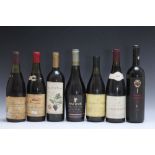 7 BOTTLES OF ASSORTED RED WINE CONSISTING OF 1 BOTTLE OF DOCG BRUNELLO DI MONTELCINO, 1 bottle of