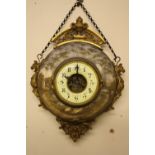 A 19TH CENTURY FRENCH POTTERY CASED BOULANGERIE CLOCK BY HENRY FARCOT, the body decorated with