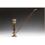 A HOOKAH PIPE, height with pipe attached, H 58 cm