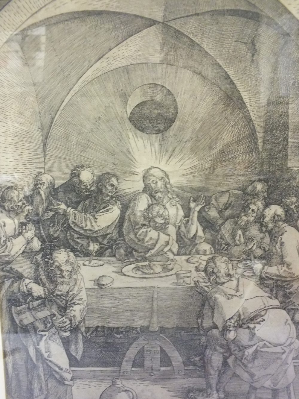 AFTER ALBRECHT DURER (1471-1528). German school, 19th century religious interior scene with Jesus