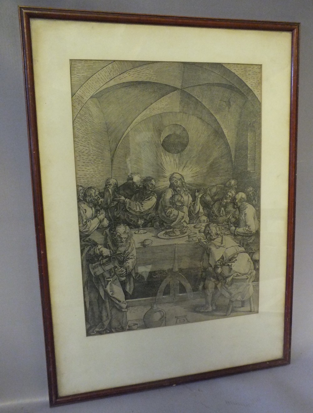 AFTER ALBRECHT DURER (1471-1528). German school, 19th century religious interior scene with Jesus - Image 2 of 4