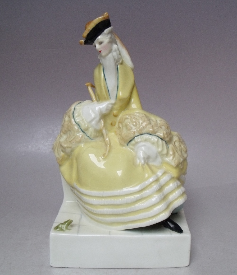 A ROYAL WORCESTER LADY THE FROG FIGURINE No. 3142, modelled by G M Parnell A/F - Image 7 of 8