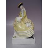 A ROYAL WORCESTER LADY THE FROG FIGURINE No. 3142, modelled by G M Parnell A/F