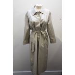 A VINTAGE BURBERRYS LADIES BELTED MACKINTOSH / TRENCH COATCondition Report:Exterior measurement