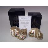 A LIMITED EDITION ROYAL CROWN DERBY 'CLOVER CAT' PAPERWEIGHT, 2002 Mother paperweight Exclusive