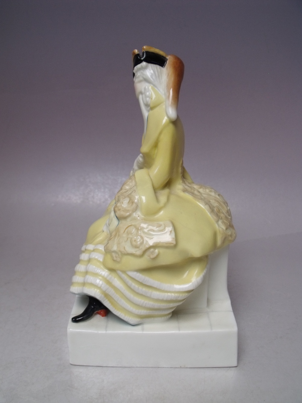 A ROYAL WORCESTER LADY THE FROG FIGURINE No. 3142, modelled by G M Parnell A/F - Image 6 of 8