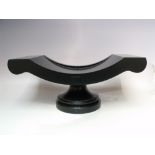 DAVID LINLEY OF LONDON - AN EBONY NEO CLASSICAL REGENCY STYLE FRUIT BOWL, W 43 cm. S/D